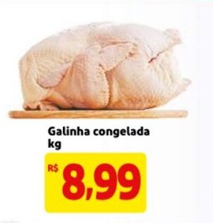 Mercado Extra Galinha congelada 1kg oferta