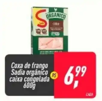 Frangolândia Coxa de frango Sadia organico caixa congelada 600g oferta