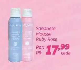 Sabonete Mousse Ruby Rose