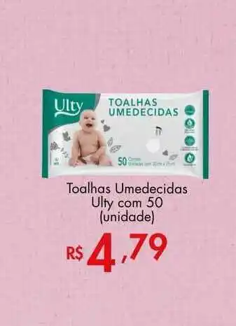 Supermercados Imperatriz Toalhas Umedecida Ulty Com 50 (unidade) oferta