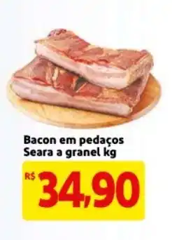 Mercado Extra Bacon em Pedacos Seara a granel 1kg oferta