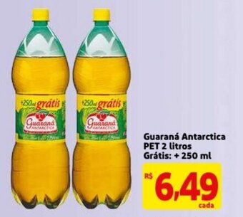 Mercado Extra Guarana Antarctica Pet 2L Gratis + 250ml oferta