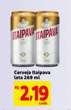 Mercado Extra Cerveja Itaipava lata 269ml oferta
