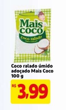 Mercado Extra Coco ralado umido adocado Mais Coco 100g oferta