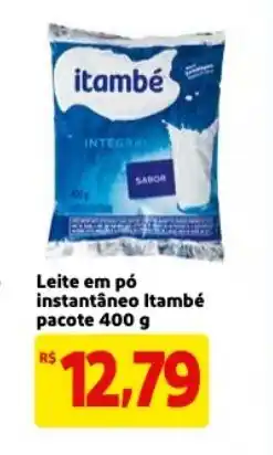 Mercado Extra Leite em po instantaneo Itambe pacote 400g oferta