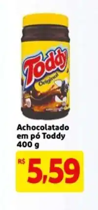 Mercado Extra Achocolatado em po Toddy 400g oferta