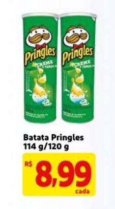 Mercado Extra Batata Pringles 114g/120g oferta
