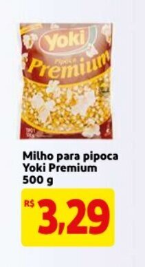 Mercado Extra Milho para pipoca Yoki Premium 500g oferta