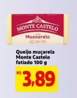 Queijo Mucarela Castelo fatiado 100g