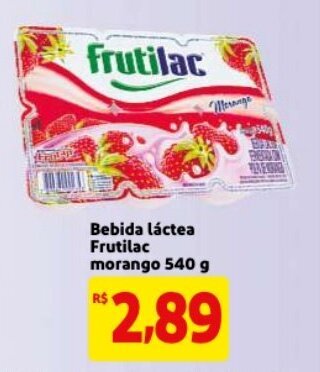 Bebida lactea Frutilac Morango 540g