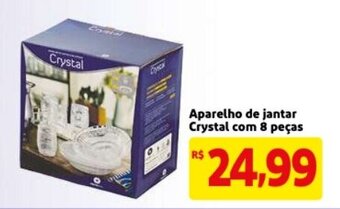 Mercado Extra Aparelho de Jantar Crystal com 8 pecas oferta