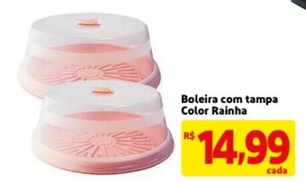 Boleira com tampa Color Rainha