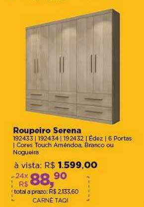 Lojas TaQi Roupeiro Serena oferta
