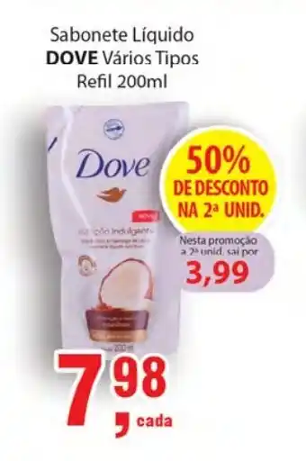 Supermercados Mundial Sabonete Liquido Dove refil 200ml oferta