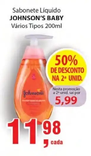 Sabonete LIquido Johnson's Baby 200ml