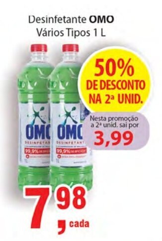 Supermercados Mundial Desinfetante Omo 1L oferta