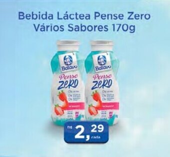 Supermercados Mundial Bebida Lactea Pense Zero varios sabores 170g oferta