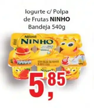 Supermercados Mundial Iogurte c/ Polpa de Frutas Ninho Bandeja 540g oferta