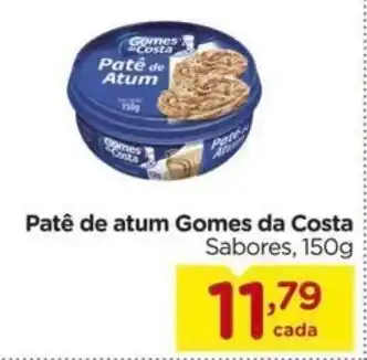 Carrefour Patê de atum Gomes da Costa Sabores, 150g oferta