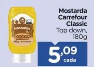 Carrefour Mostarda Carrefour Classic Top down, 180g oferta