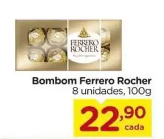 Bombom Ferrero Rocher 8 unidades, 100g