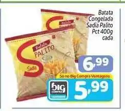 Batata Congelada Sadia Palito 400g
