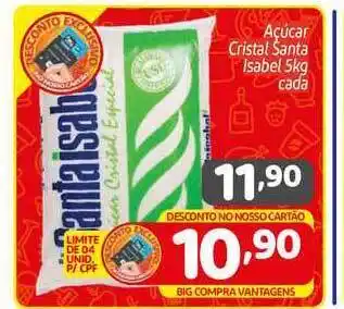 Açúcar Cristal Santa Isabel 5kg