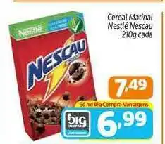 Supermercados Big Compra Cereal Matinal Nestlé Nescau 210g oferta