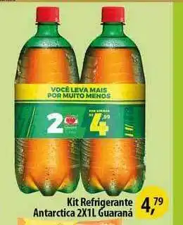 Supermercado Padrão Kit Refrigerante Antarctica Guaraná 2x1L oferta
