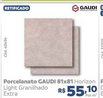 Tumkus Porcelanato Gaudi 81x81 oferta