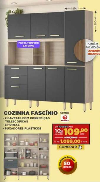 Móveis Simonetti Cozinha Fascínio oferta