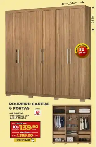 Roupeiro Capital 6 Portas