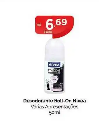 Drogarias Farmagnus Desodorante Roll-on Nivea 50ml oferta