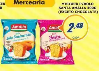 Super Varejista Mixstura P-bolo Santa Amália 400g (exceto Chocolate) oferta