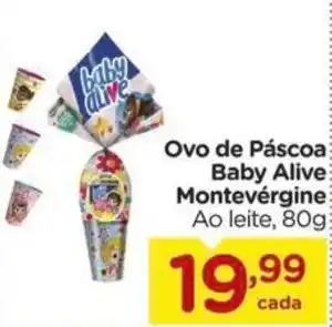 Ovo de Páscoa Baby Alive Montevérgine Ao leite, 80g