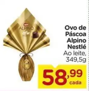 Carrefour Ovo de Páscoa Alpino Nestlé Ao leite, 349,5g oferta