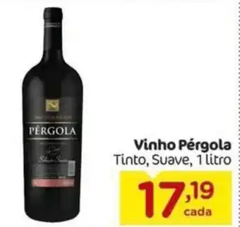 Carrefour Vinho Pérgola Tinto, Suave, 1 litro oferta
