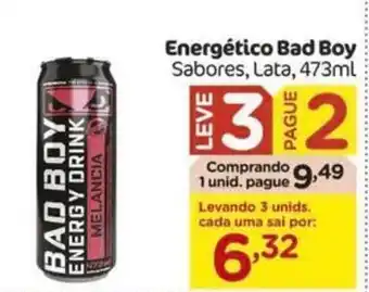 Carrefour Energético Bad Boy Sabores, Lata, 473ml oferta
