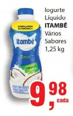 Supermercados Mundial Iogurte Liquido Itambe varios sabores 1.25kg oferta