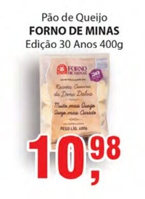 Supermercados Mundial Pao de queijo Forno de Minas 400g oferta