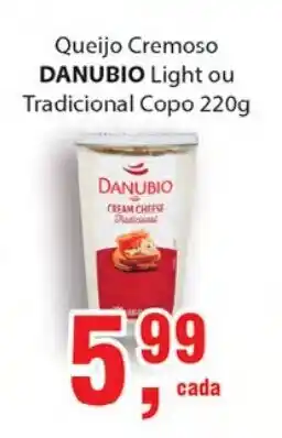 Supermercados Mundial Queijo Cremoso Danubio 220g oferta