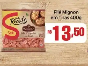 Supermercados Mundial File Mignon em Tiras 400g oferta