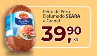 Supermercados Mundial Peito de Peru Defumado Seara a granel 1kg oferta