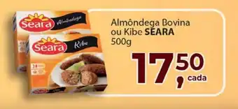 Supermercados Mundial Almondega Bovina ou Kibe Seara 500g oferta