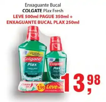 Supermercados Mundial Enxaguante Bucal Colgate Leve 500ml Pague 350ml + 1 Enxaguante 250ml leve+ pague- oferta