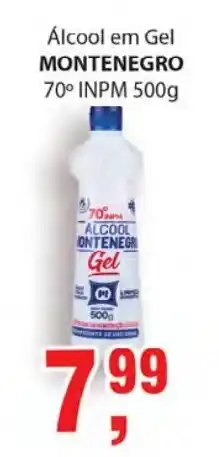 Supermercados Mundial Alcool em Gel Montenegro 70 INPM 500g oferta
