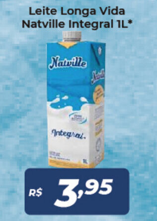 Atakarejo Leite Longa Vida Natville Integral 1L oferta