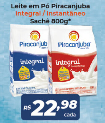 Leite em po Piracanjuba Interal/ Instantaneo Sache 800g