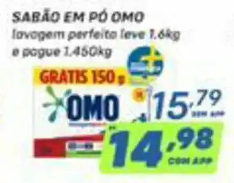 Prezunic Sabao em po Omo 1.450kg oferta