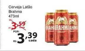 Super Luna Cerveja Latão Brahma 473ml oferta